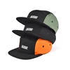 Custom flat brim plain caps and hats,blank 5 panel cap
