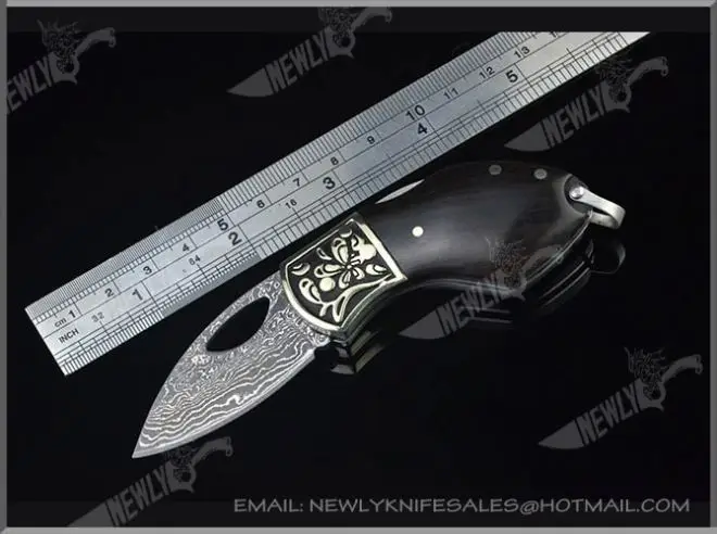 Handmade Plastic Handle Micarta Damascus Knife