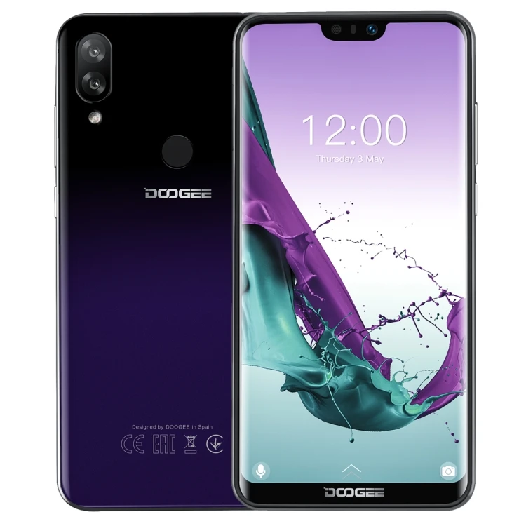 

High quality DOOGEE N10 3GB 32GB Dual Back Cameras Face ID Fingerprint Id 5.84 inch Notch Screen Android 8.1 4G Smart Phone