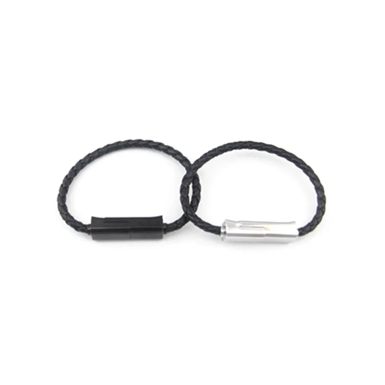 

Christmas Gift Leather Bracelet Magnet USB Cable Wearable Wristband Charger Data Cable For iPhone 8