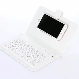 Wireless Bluetooth Keyboard Leather Case Mobile Phones