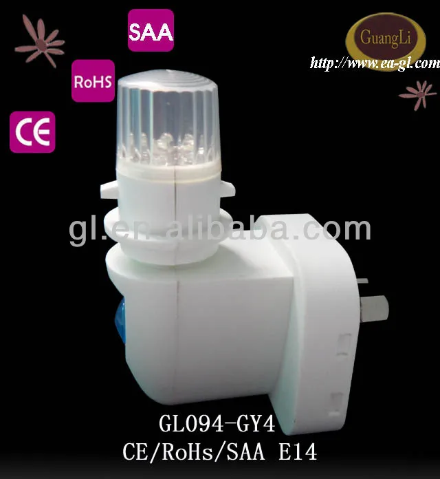 SAA australian decorative lamp LED holder electrical with sensor lamp socket type plug in