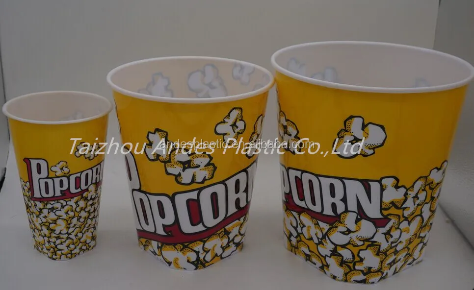 Wholesale Custom Printed 2.5l Plastic Popcorn Bucket With Lid Buy 2