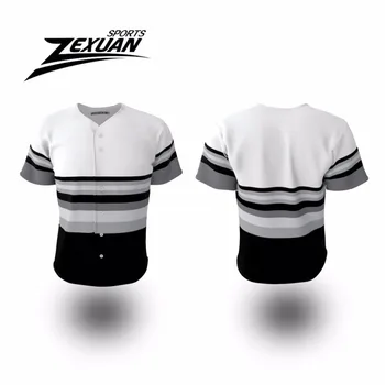 black white baseball jersey