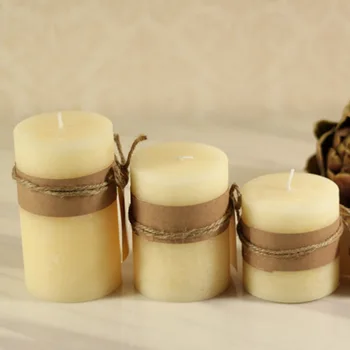 China Candle Factory Hotel And Restaurant Decoration Ivory Pillar