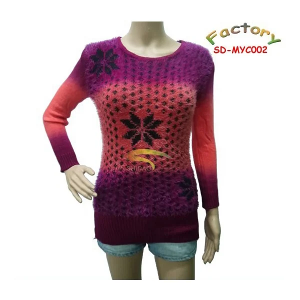 hand crochet sweater blouse,simple 