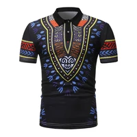 

Summer New Style Folk-Custom African Clothing Dashiki Mens Casual Wholesale Polo Shirts