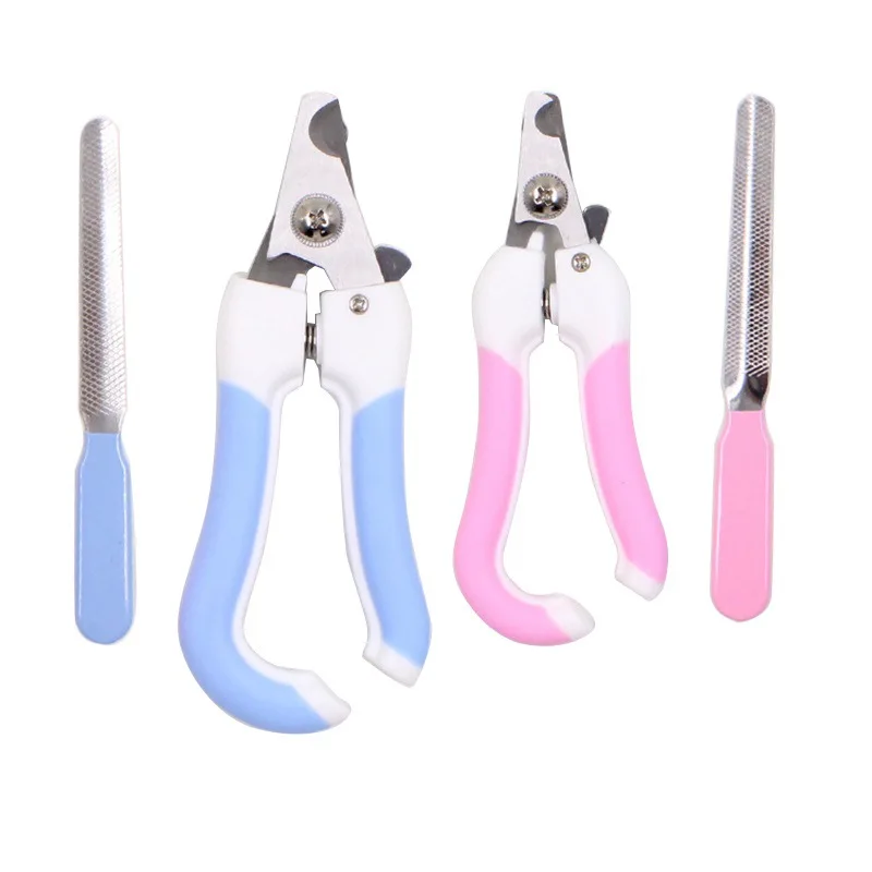 

Grooming Kit Professional Nail Trimmer Set Blade Dog Pet Clippers, Blue;pink