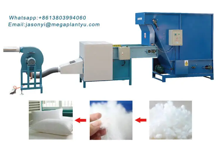 Hot Sale Polyester Fiber Cotton Carding Machine For Quilt Production Line