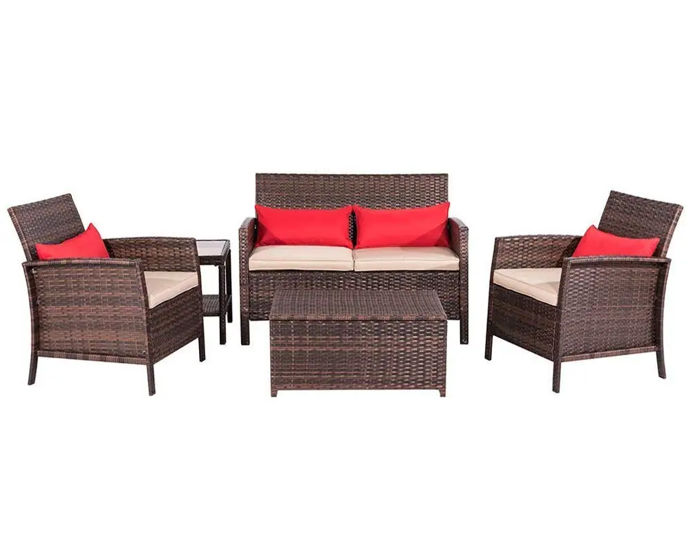 Buy Suncrown Outdoor Furniture All Weather Brown Checkered