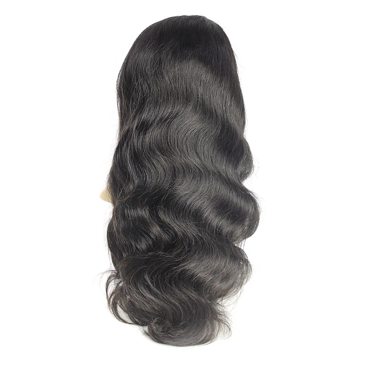 

Wholesale full lace virgin indian human hair wig 120% 150% 180% density swiss lace body wave hair wig