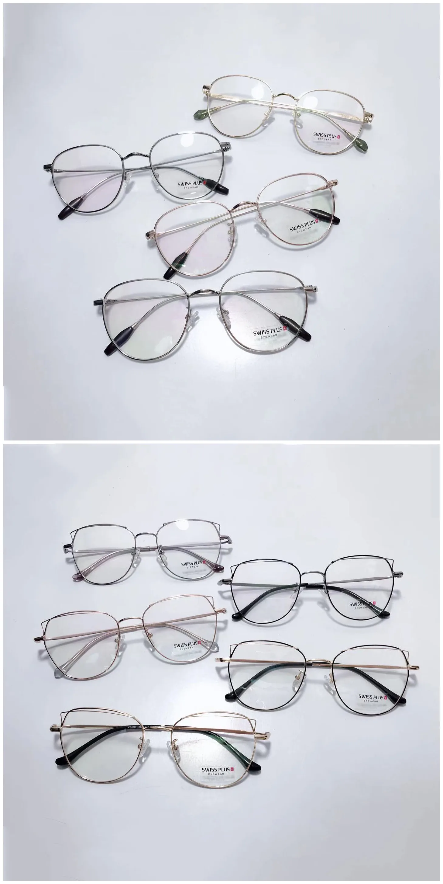 Ready Stock Fashion Cheap Metal Eyeglasses Optical Eyewear Optical