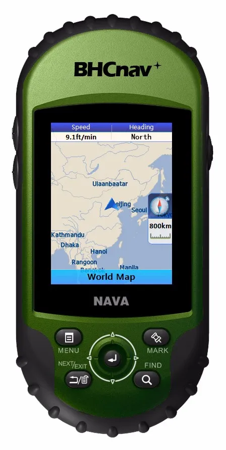 BHC NAVA Pro F78 GPS Handheld Device with 3000 Waypoints, 20-Hour ...