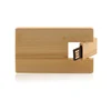 Super Thin Natural Wood Usb Stick Laser Logo Usb Flash Drive Wooden Usb Card