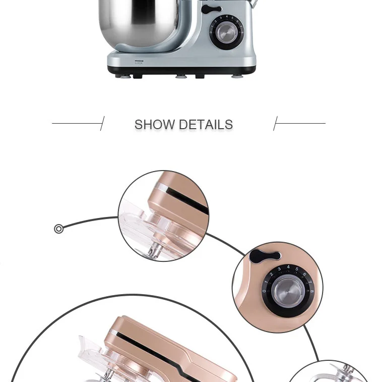 1200w food high quality stand electric kitchen machine mixer