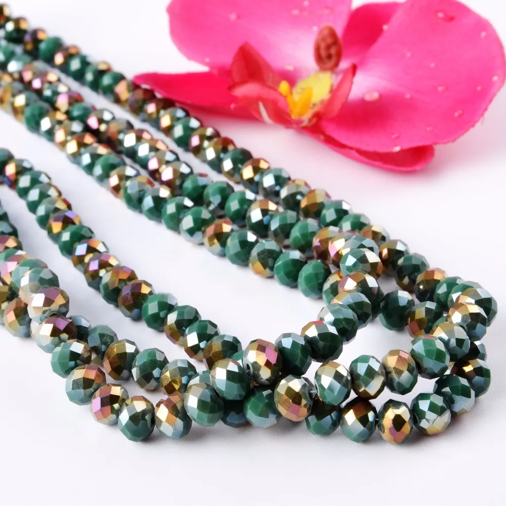 Muslim Prayer Beadslampwork Glass Beads Crystal Rondelle Beads For Rosary Making Clothing