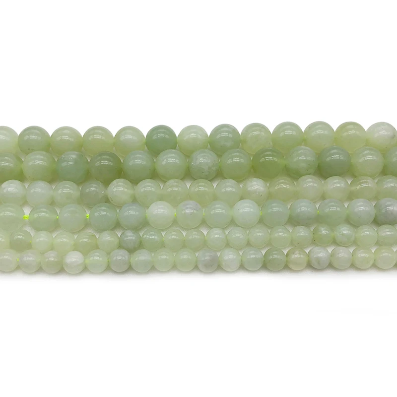 

High quality natural light green jade beads precious stone beads mineral stone beads for jewelry making (AB1648)