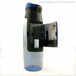 Image of 2019 New Products Tritan Outdoor Sports Shaker Bottle Plastic Drinking Water Bottle with Card Holder