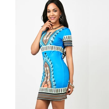 casual african print dress