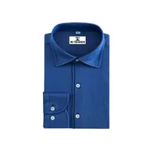 DGdolph Camisa Vaquera de Manga Corta de Verano de Europa y Am/érica Camisa Vestido de Mujer Azul Claro S