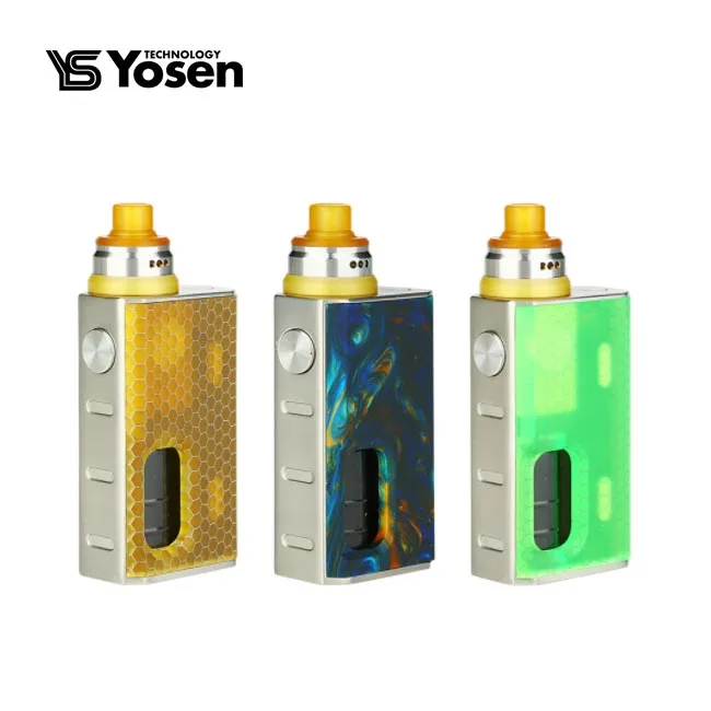 

2018 New WISMEC Luxotic BF Squonk Box Kit with Tobhino RDA, Blue;yellow;green