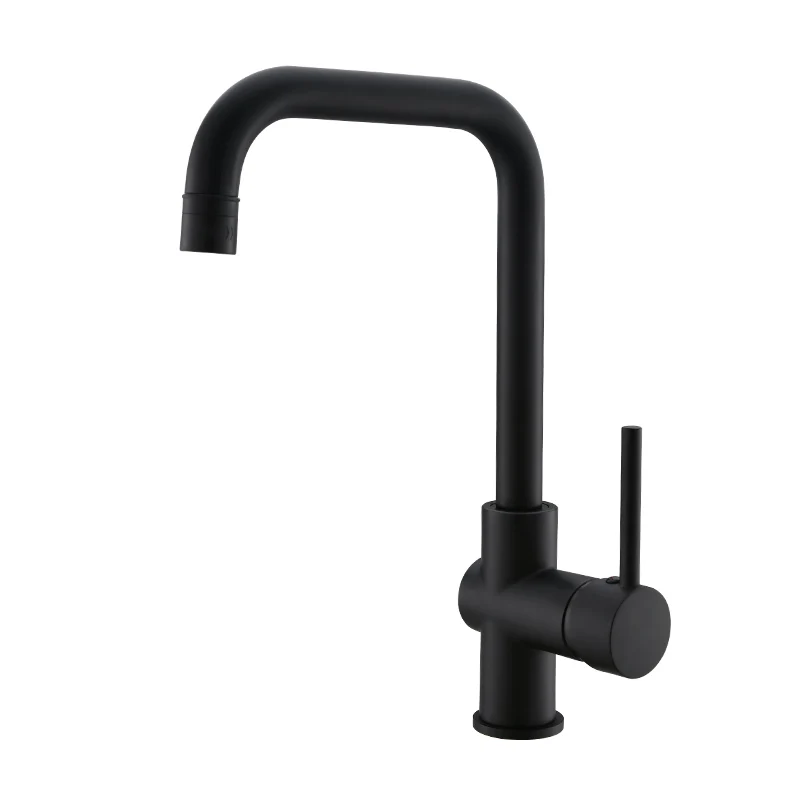 

Kitchen Faucets Mixer Taps Single Handle Black Faucets Polished FLG Newest Thermostatic Brass Sink Ceramic Modern Contemporary