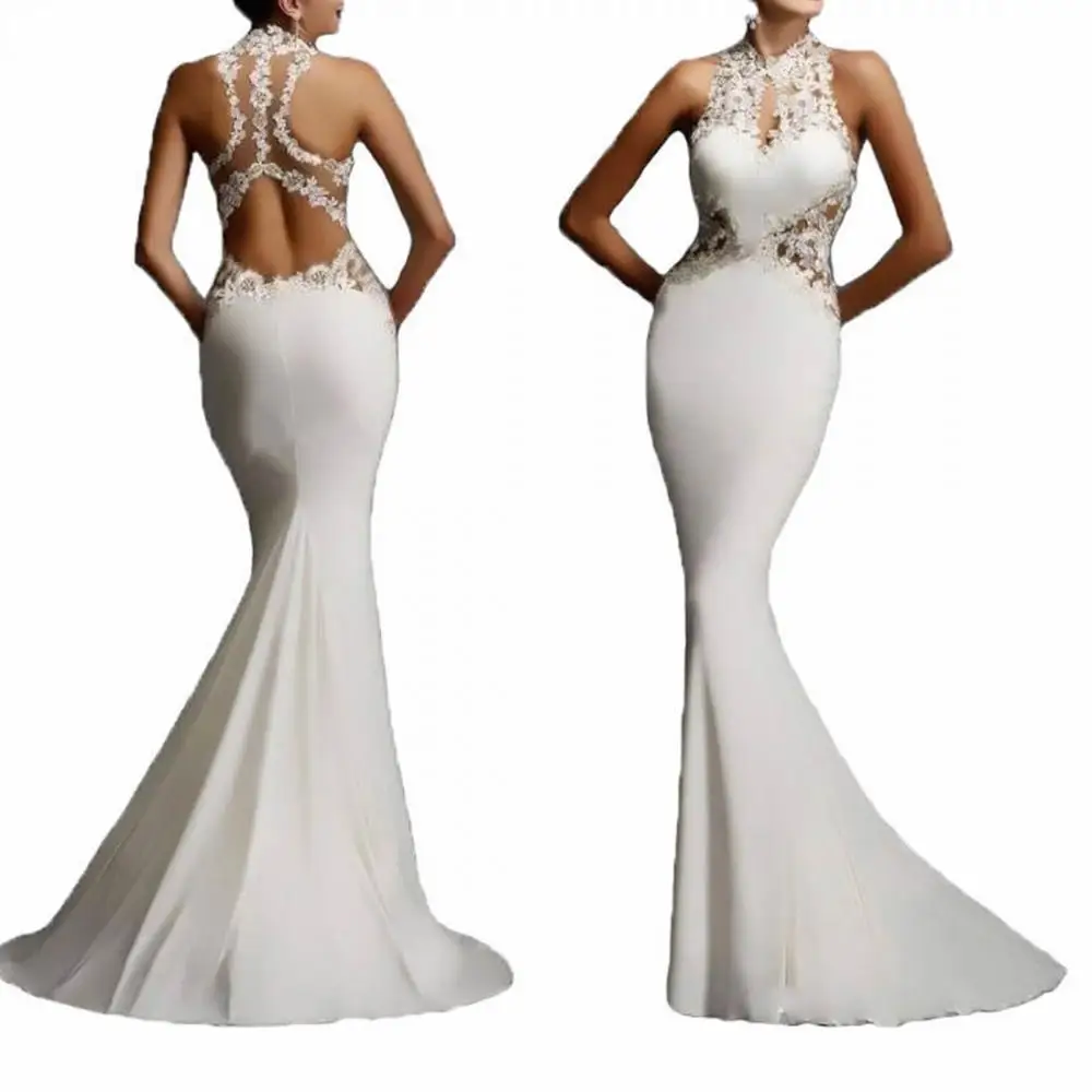 

Hot Sale Sexy Bodycon Backless Women Long Evening Dress