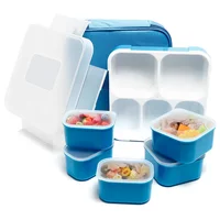 

Fun Life Bento Lunch Box 5 Compartment Insulated Leakproof Meal Prep Container Eco-Friendly Reusable for Men Women Adults Kid