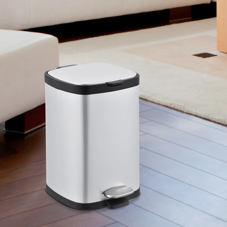 Indoor 6l 12l 20l Stainless Steel Hotel Room Trash Can And Office