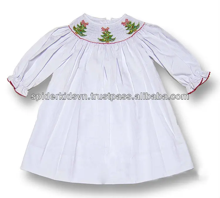 Baby Girl Long Sleeve Smocked Dress 2025