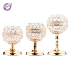 ZT02970 wedding decoration floor standing round ball bling crystal bead candle holders