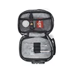 Dark grey travel smell proof case with customizable compartment