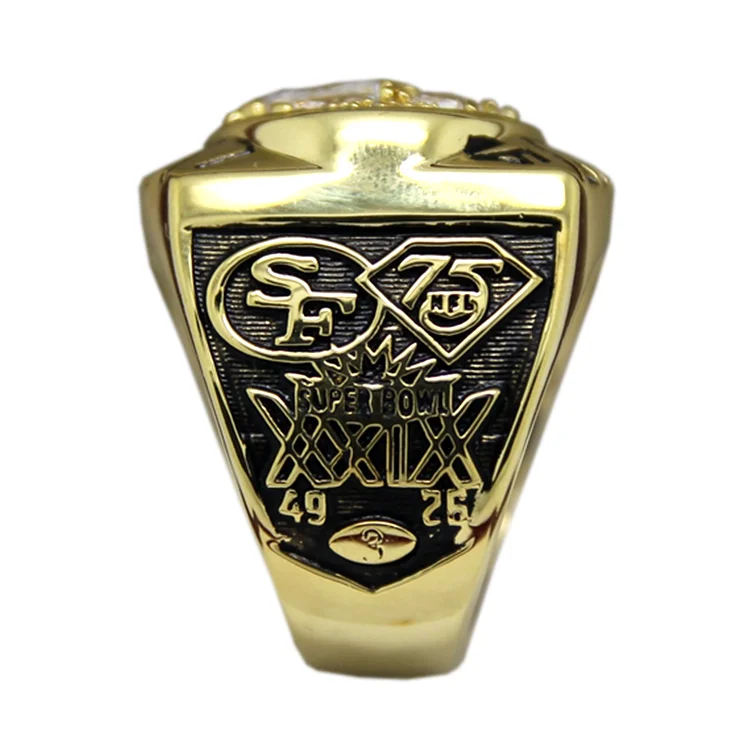 Luxury high school brass class championship rings attractive designs rings for men