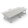 Practically modern extra solid wood bed furniture single folding guest bed