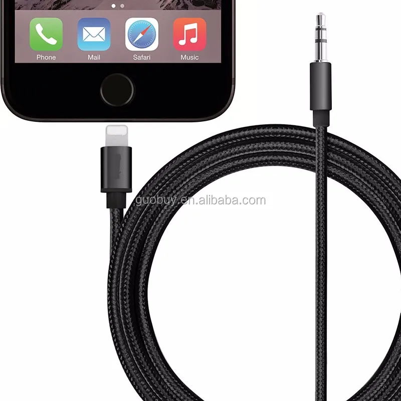 

8 Pin to 3.5mm Male to Male Aux Stereo Audio Cable for iphone 7/7plus to Headphone, Home / Car Stereo, Speaker, N/a