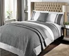 computer flower embroidery cotton stripe hotel bed linen for hotels