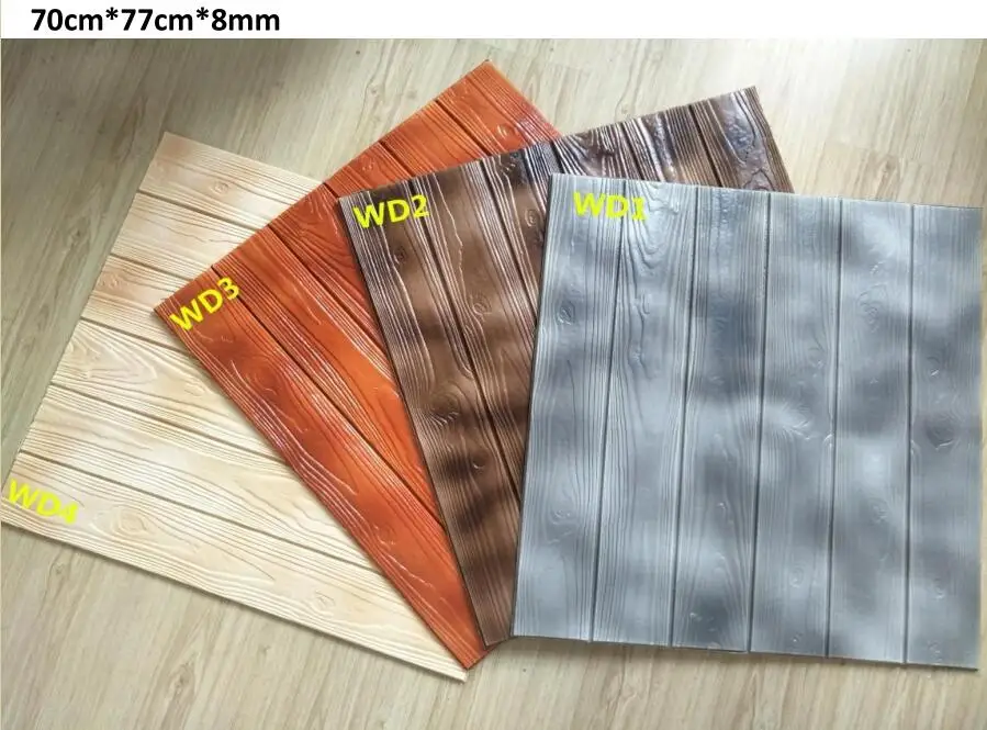 3D Living Room Bedroom Home Decoration Self Adhesive pe foam sponge  Wallpaper sticker