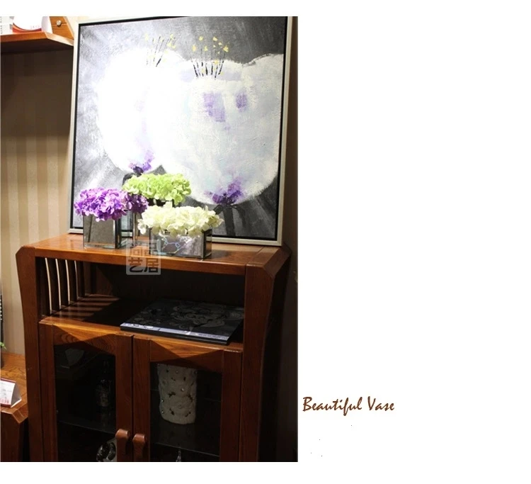 Mirror surface glass vase for drawing room decoration