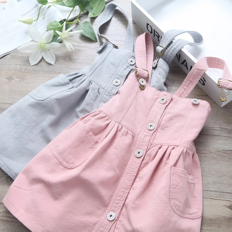 

Alibaba Express Girls Cute Modest Overall Dress Short Style Dresses For Outing, As picture