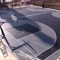 

PP interlock mobile basketball court flooring