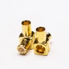 Gold Plating Solder Type Male MCX Right Angle Plug For Cable