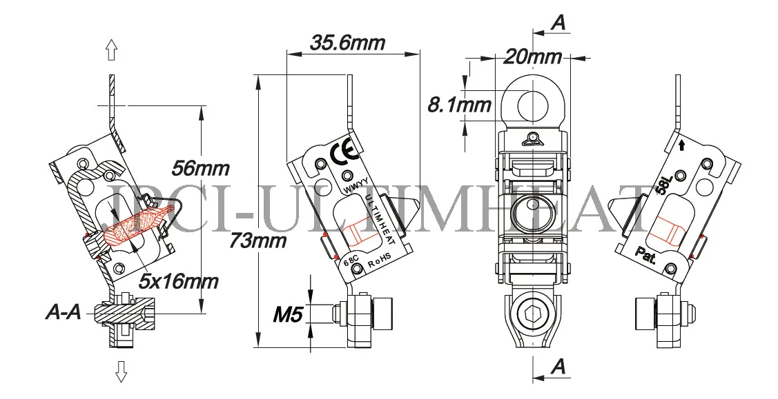 Type 58l,Breakable Glass Bulb Fire Detection Link ...