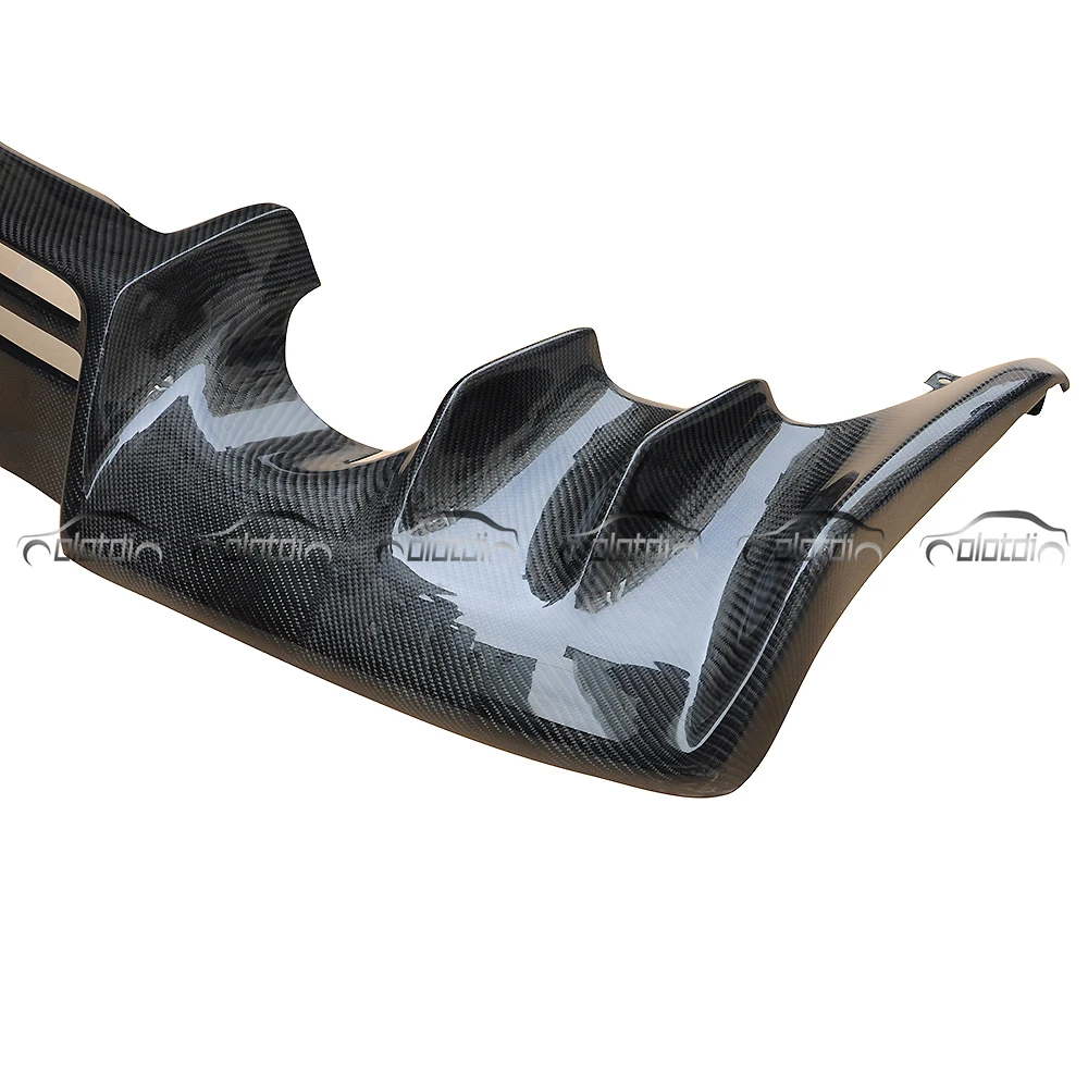 Oem Style Carbon Rear Bumper Lip Diffuser For Mitsubishi Lancer