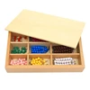 High quality colorful Bead preschool Teaching Aids mental development Montessori beads game