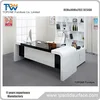 white and black color solid surface modern office desk furniture executive
