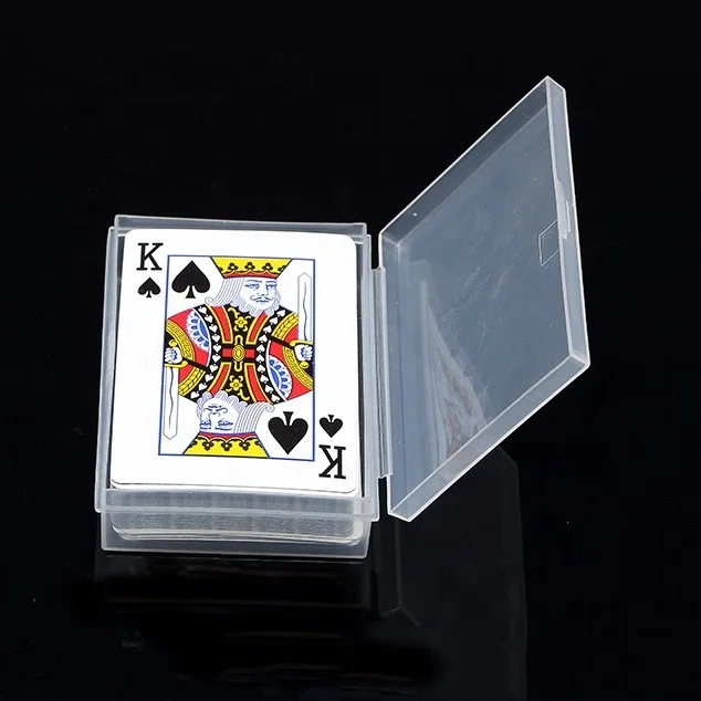 

Hard Gambling Poker Cards Plastic Box Packaging Containers, Customized