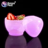 Creative design disposable plastic 135ml colorful dessert luminous egg cup