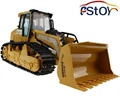 Large RC Truck Bulldozer 6CH Caterpillar Track Remote Control Simulation Pushdozer Engineering Forlift truck Model toys