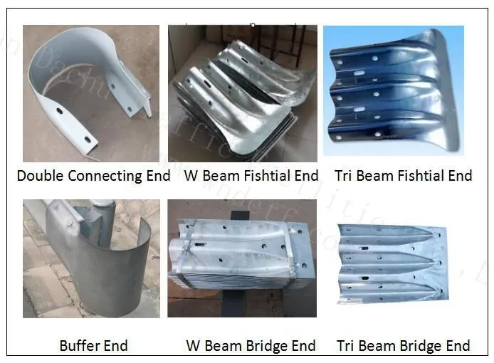 Factory Direct Sale Galvanized Highway Guardrail Crash Barrier End Terminals