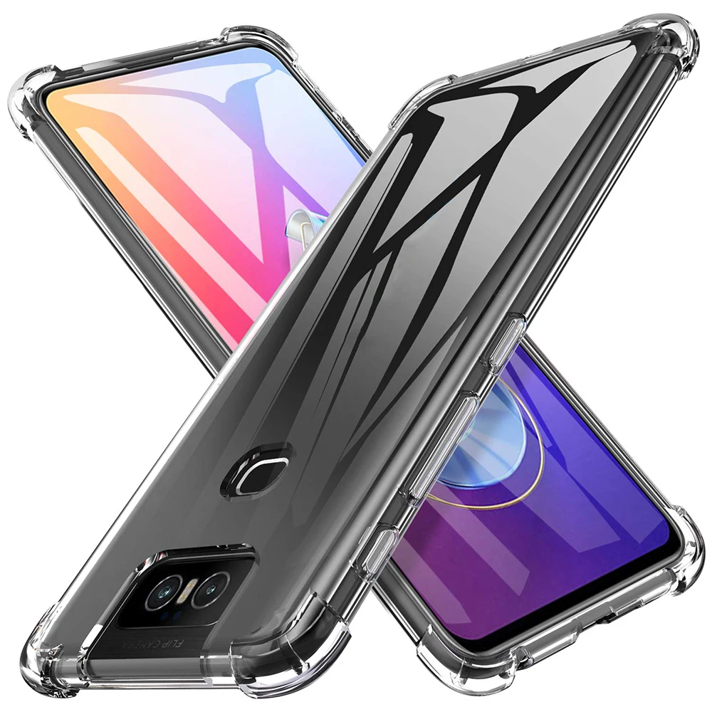 

Newest Factory Soft TPU Mobile Case For Asus Zenfone 6 ZS630KL 2019, Black;red;blue;grey;clear